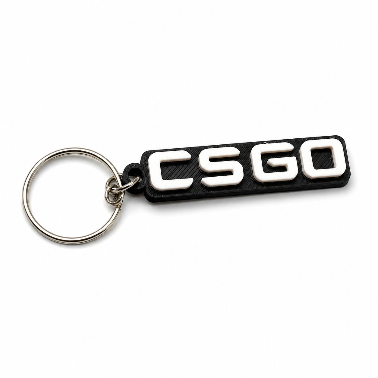CSGO Logo 3D Baskı Anahtarlık – Counter Strike Oyuncu Aksesuarı